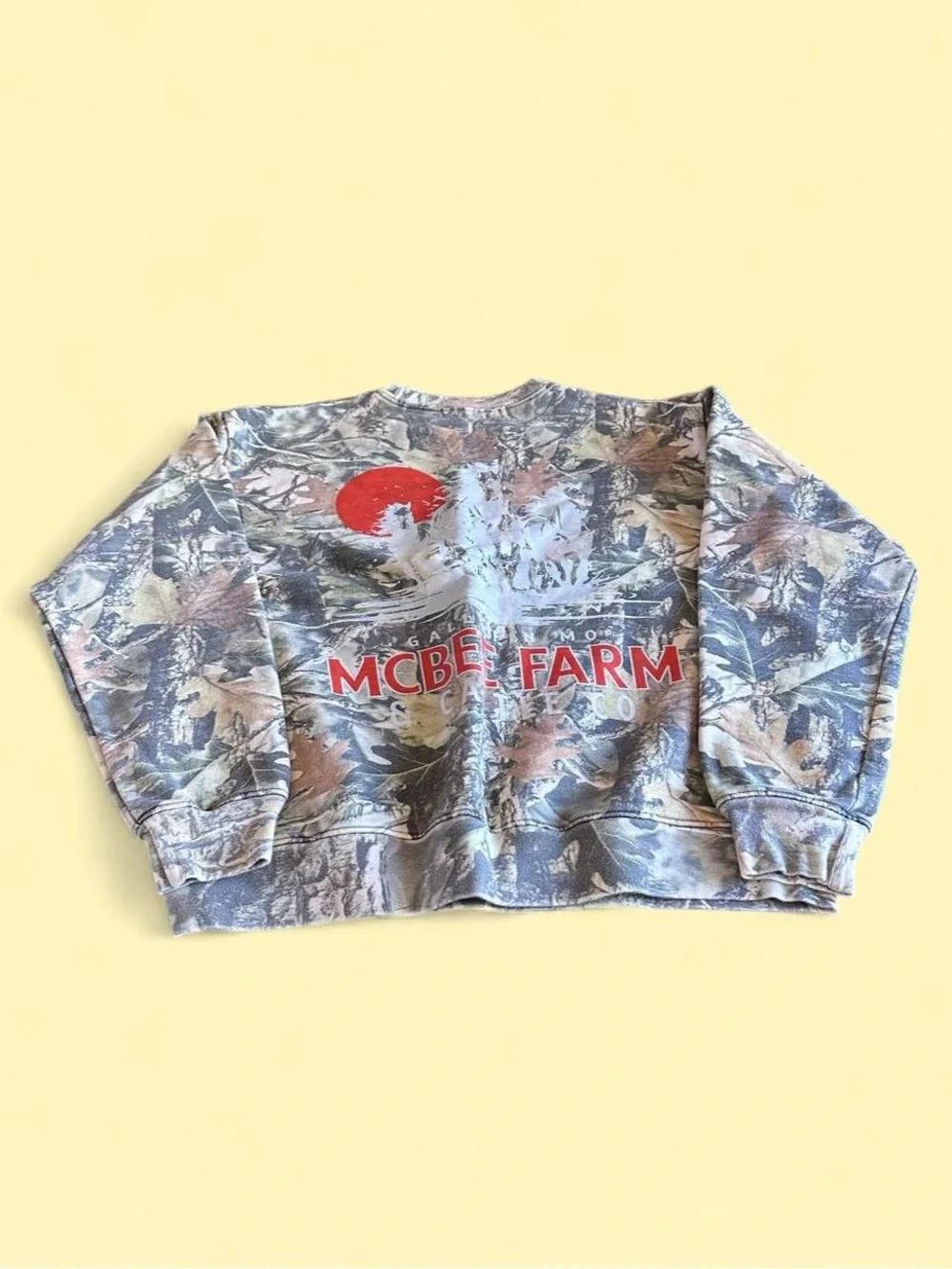 Vintage Camo McBee Farm Sweatshirt Heavyweight Hunting Men’s Size L